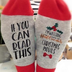 Christmas Socks For Women Men, Funny Dress Socks, If You Can Read This Socks 5