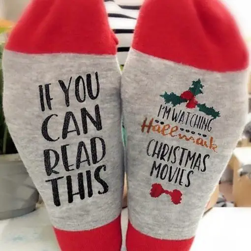 Christmas Socks For Women Men, Funny Dress Socks, If You Can Read This Socks 2