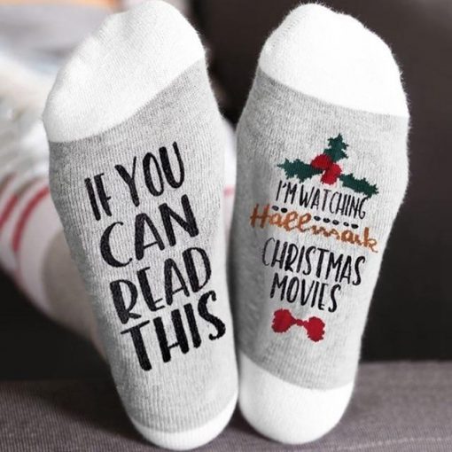 Christmas Socks For Women Men, Funny Dress Socks, If You Can Read This Socks 3