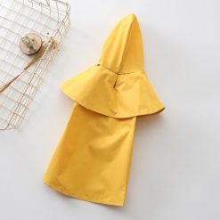 Durable Simple Yellow Raincoat For Dogs (waterproof/6 sizes) 7