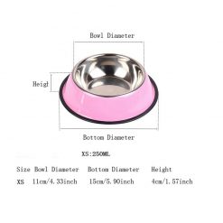 Large HQ Stainless Steel Food/Water Bowl For Pets (dogs/cats) 15
