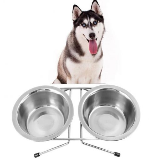 Most Durable Stainless Steal Double Food Bowl For Dogs 2