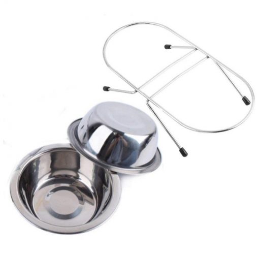 Most Durable Stainless Steal Double Food Bowl For Dogs 3
