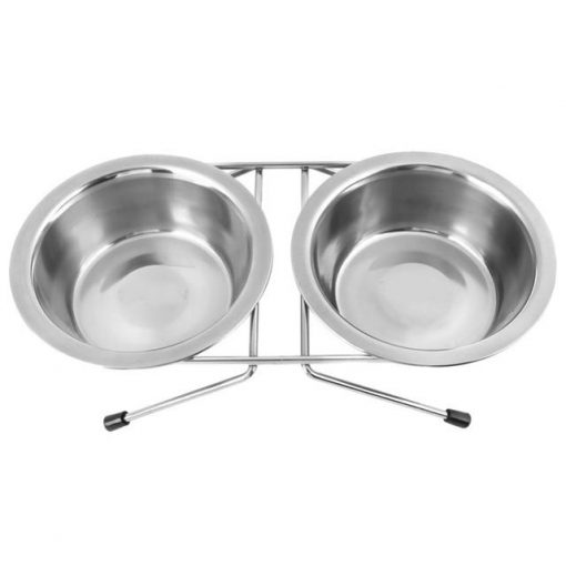 Most Durable Stainless Steal Double Food Bowl For Dogs 4