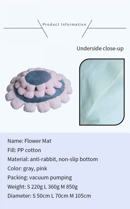 Washable Soft Flower Shape Blanket For Dogs (various options) 5