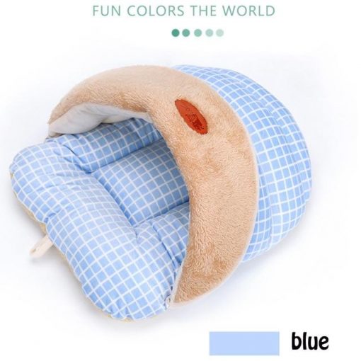 Soft 100% Cotton Covered With HQ Fleece Dog Bed For Winter 11