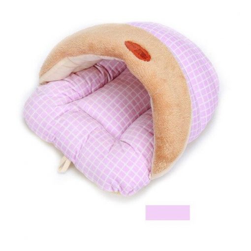 Soft 100% Cotton Covered With HQ Fleece Dog Bed For Winter 10