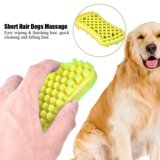 HQ Rubber Massage Comb For Dogs Bathing (Durable Silicone) 7