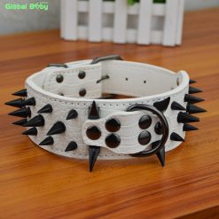 Durable High Quality Spikes Leather Dog Collar (Several Options) 30