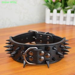 Durable High Quality Spikes Leather Dog Collar (Several Options) 24