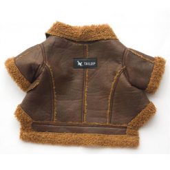 HQ Luxury Dog Winter Jacket (made of durable Fleece & Leather) 20