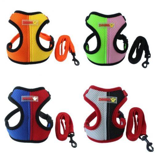 2020 Best Colorful Dog Harness + Leash (4 color / 4 size options) 1