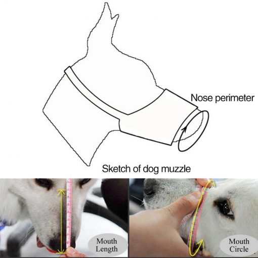 100% Comfortable Dog Protection Mouth Cover (Adjustable - 4 Sizes) 4