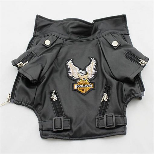 Stylish Glorious eagle Pattern Dog Jacket (Hard Rock Style/Leather) 1