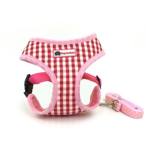 Classic Style Fashionable Dog Harness + Leash (3 sizes/colors) 2