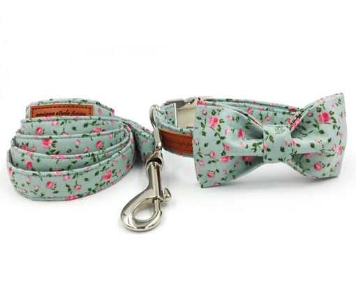 2020 Best Dog Leash, Collar and Bow Tie Set (HQ material) 1
