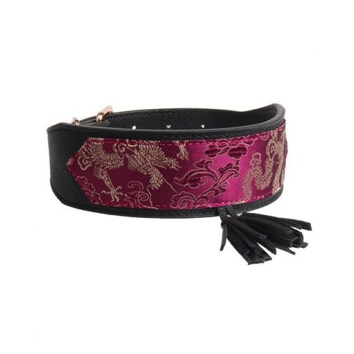 Luxury and Strong Dog Leather Collars - 5 Different Patterns 5