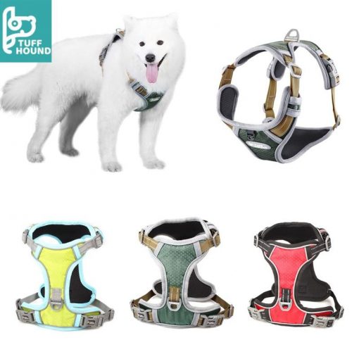 HQ Night Lights Reflective Dog Harness (Durable Soft Nylon) 1