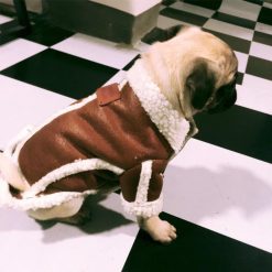 Thick Stylish Fleece Dog Jacket For Warmer Winter (3 sizes) 10