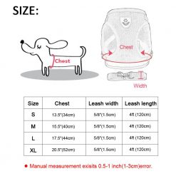 Comfortable Nylon harness + Leash For Smaller and Medium Dogs 14