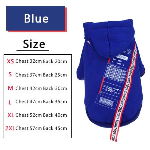 HQ Stylish Blue Winter Jacket For Small and Medium Dogs 3