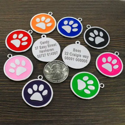 Easily To Customize Dog Collar Tag - Strong Stainless Steel 5