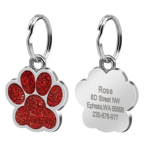Easily To Customize Dog Collar Tag - Strong Stainless Steel 9