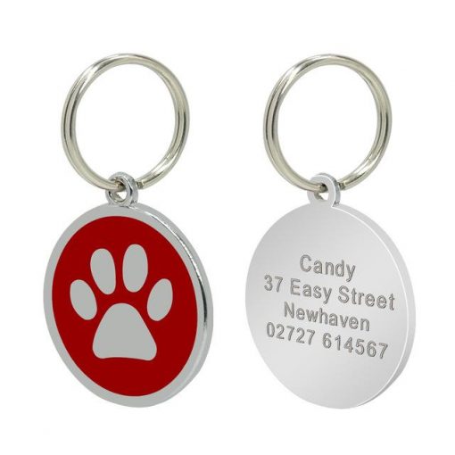 Easily To Customize Dog Collar Tag - Strong Stainless Steel 10