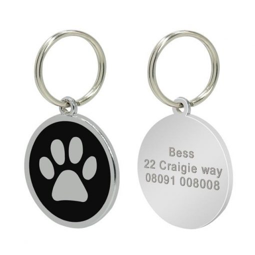 Easily To Customize Dog Collar Tag - Strong Stainless Steel 11