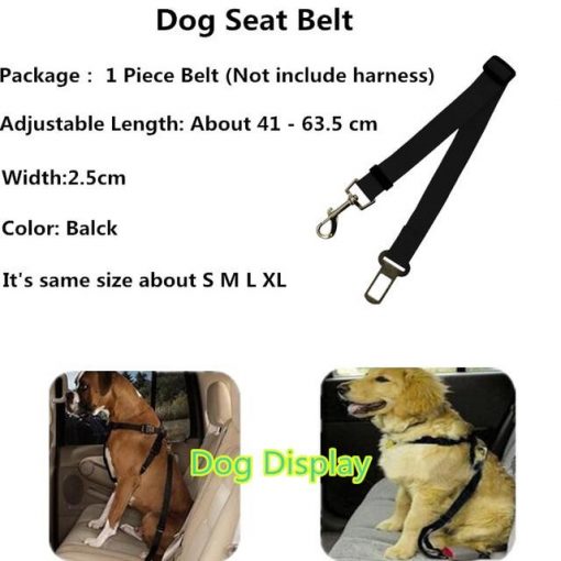 Adjustable Durable Dog Harness / Seat Belt / Leash (optional) 3