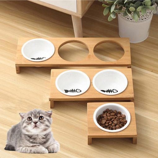 Most Professional HQ Wooden Bowel For Pet Feeding (cat/dogs) 1