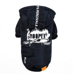 Very Cool Black Hoodie For Medium and Larger Dog Breeds 6