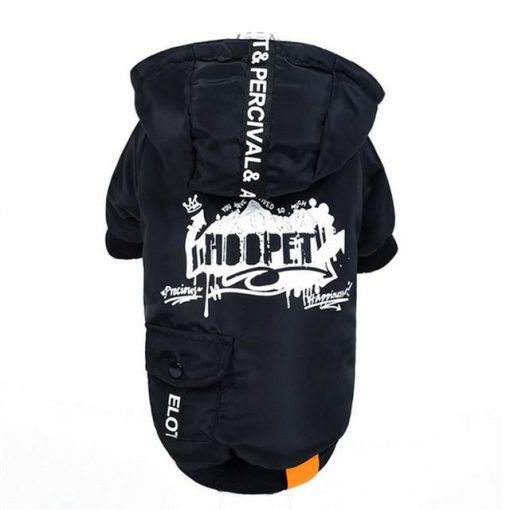Very Cool Black Hoodie For Medium and Larger Dog Breeds 2