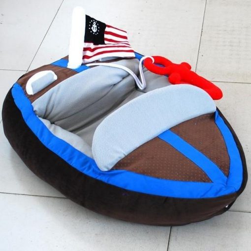 Soft Washable Dog Boat shape Bed - Luxury Bed For Small Dogs 6