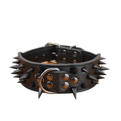 Durable High Quality Spikes Leather Dog Collar (Several Options) 23