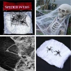 Best Party Spiders + Web For Cool Scary Halloween Decoration 11