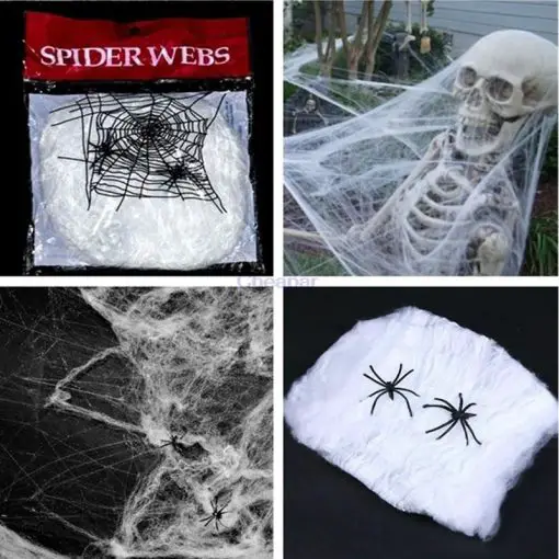 Best Party Spiders + Web For Cool Scary Halloween Decoration 3