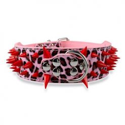 Spiked High Quality Leather Dog Collar For Medium and Bigger Dogs 46