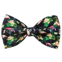 2020 Colorful and Stylish Summer Flamingo Dog collar with Bow Tie 9