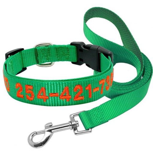 2020 Best High Quality Nylon Easy Adjustable Dog Collar & Leash 5