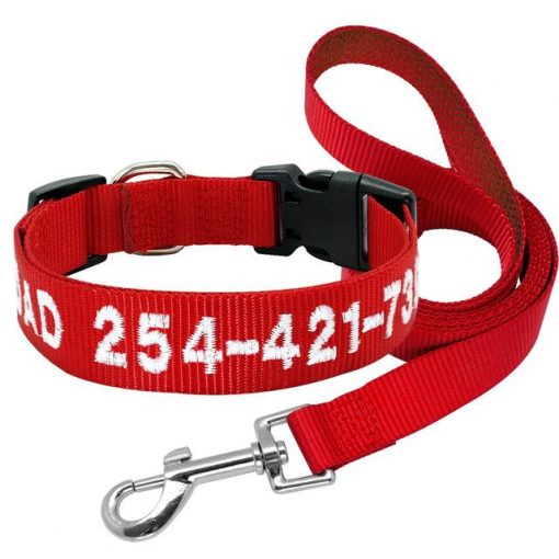2020 Best High Quality Nylon Easy Adjustable Dog Collar & Leash 8