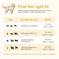 Best Diapers For Male Dogs - Adjustable & Super Absorbent 8
