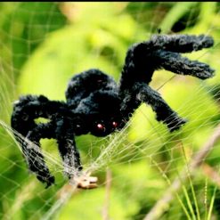 Big Black Made of Plush Spider For Halloween Decoration 11