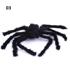 Big Black Made of Plush Spider For Halloween Decoration 7
