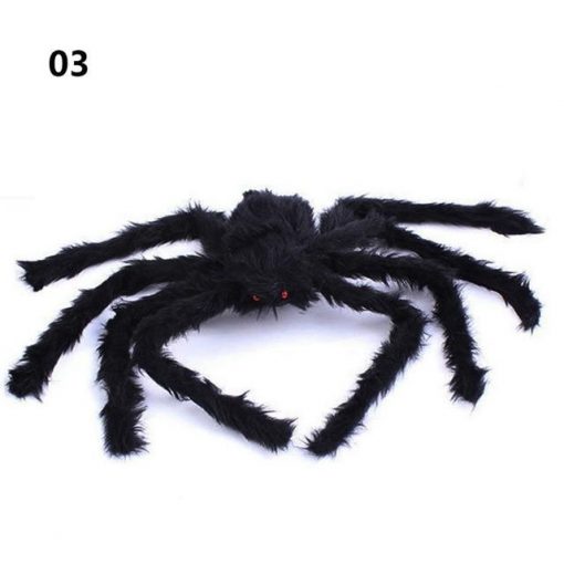 Big Black Made of Plush Spider For Halloween Decoration 2