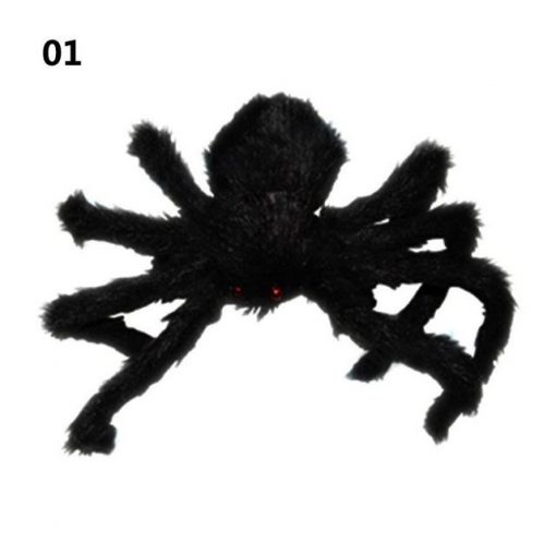 Big Black Made of Plush Spider For Halloween Decoration 5