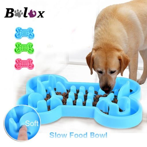 Soft Rubber Food Bowl For Pets Slow Feeding & Health Keeping 1