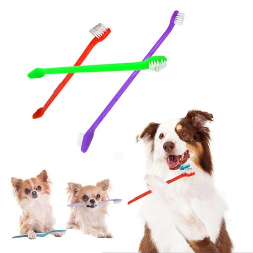 Soft & Easy To clean 2 Sides Long Toothbrush For Pet (dog/cats) 1