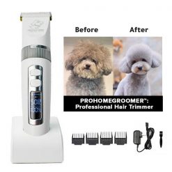 PROHOMEGROOMER™: All in 1 Pet Grooming Kit Dog Grooming kit GlamorousDogs White Pro Trimmer 