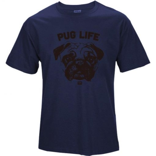 Pug Lover T-shirt Collection | Rock Your Casual Outfits August Test GlamorousDogs Blue Model 3 S